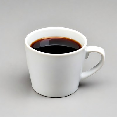 White Mug of Black Coffee