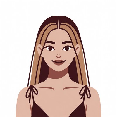 Woman with blonde hair streaks