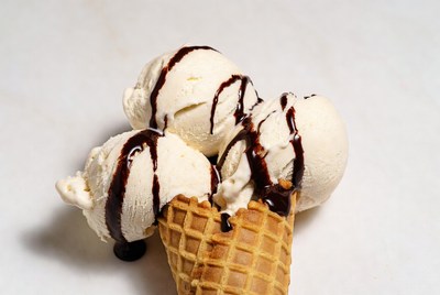 Vanilla Ice Cream in Waffle Cone