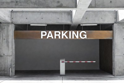 Parking Garage Entrance Sign