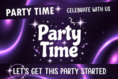 Party Time Celebration Graphic