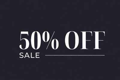 50% Off Sale Banner