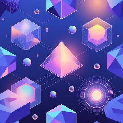 Abstract Geometric Shapes Background