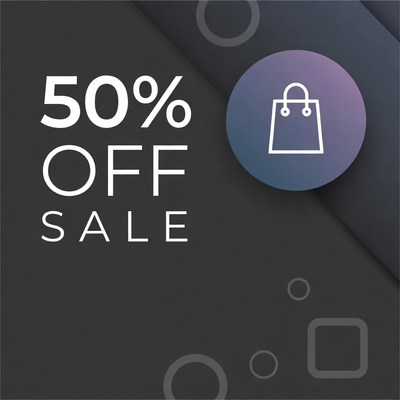 50% Off Sale Shopping Bag