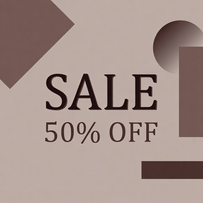 50% Off Sale Graphic