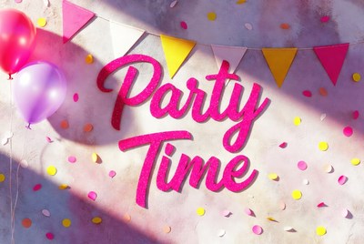 Party Time Balloons and Banners