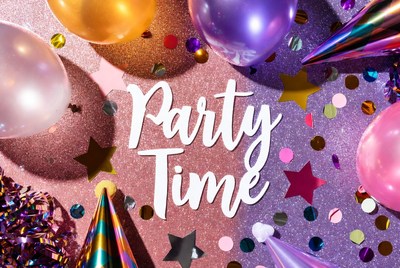 Party Time Balloons and Confetti