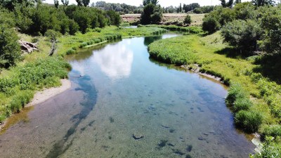 Aerial View of Winding River