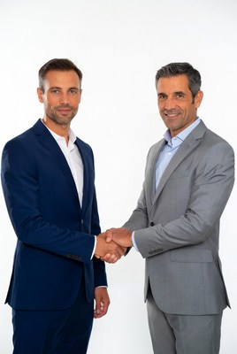 Two businessmen shaking hands