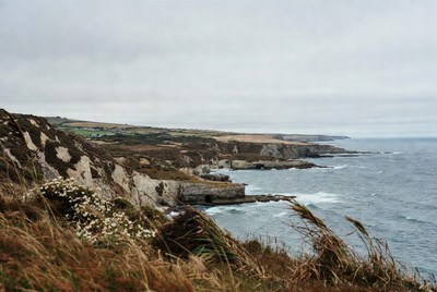 Cliff Coastline with Ocean Waves