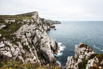 Cliff Edge Over Ocean
