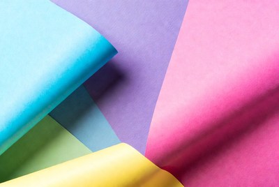 Colorful Overlapping Paper Sheets