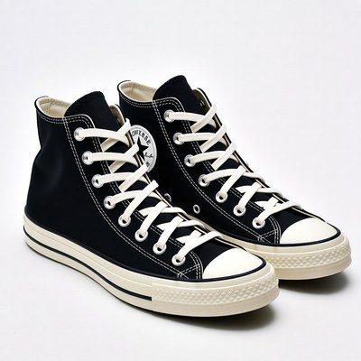 Black Converse High-Top Sneakers Pair