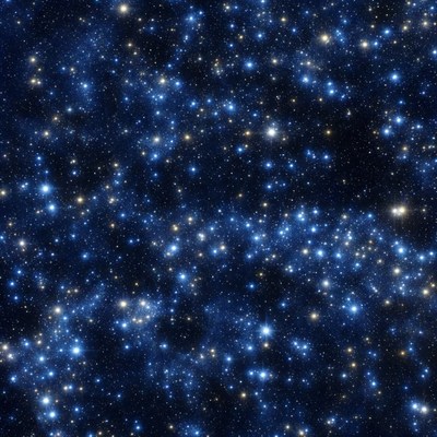 Sparkling Blue Starfield Nebula