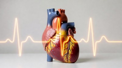 3D Human Heart with ECG Wave