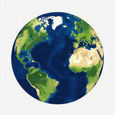 Earth Globe Illustration