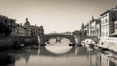 Ponte Pietra Bridge over Adige River