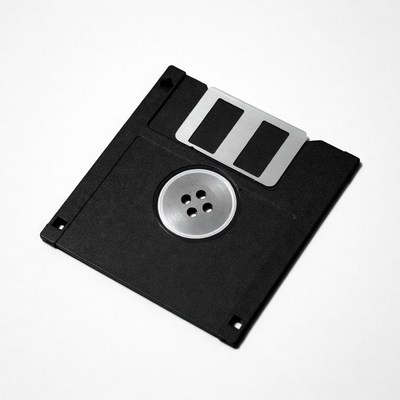 Black 3.5-inch Floppy Disk