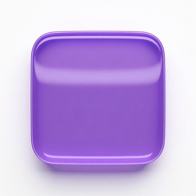 Purple Plastic Square Plate