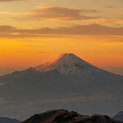 Mount Fuji at Sunset