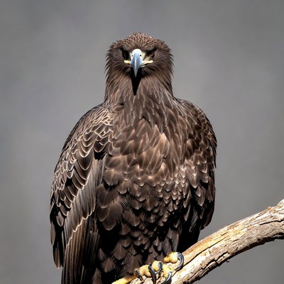 Sea Eagle Perched on Branch