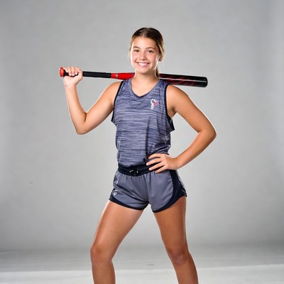 Girl holding baseball bat