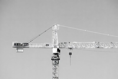 Construction crane against sky