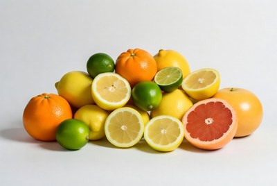 Fresh Citrus Fruits Pile