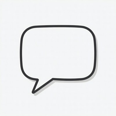 Empty Speech Bubble Icon