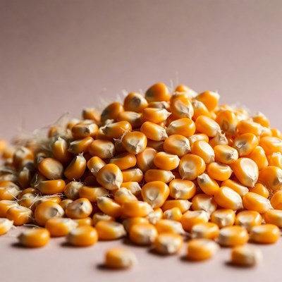 Pile of Fresh Corn Kernels