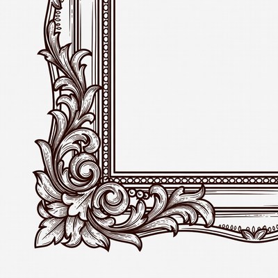Ornate Vintage Picture Frame