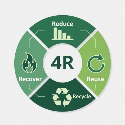 4R Reduce Reuse Recycle Recover Diagram