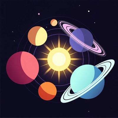 Solar System Illustration