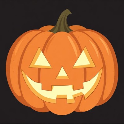Jack-o'-lantern pumpkin illustration