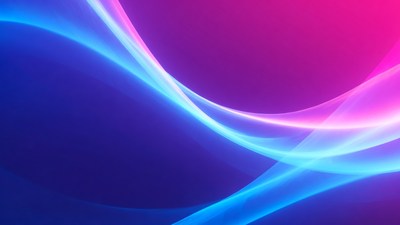 Vibrant Blue Pink Abstract Waves