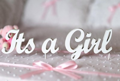 It's a Girl Baby Announcement Sign