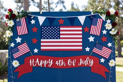 Happy 4th of July Patriotic Backdrop