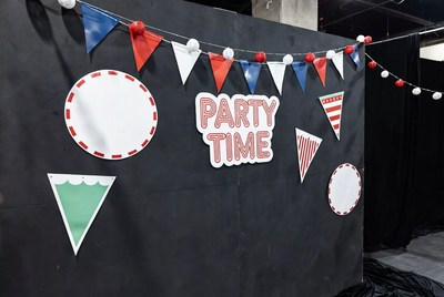 Party Time Clipart Backdrop
