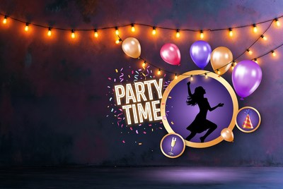 Silhouette Woman Dancing at Party