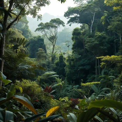 Lush Tropical Rainforest Landscape