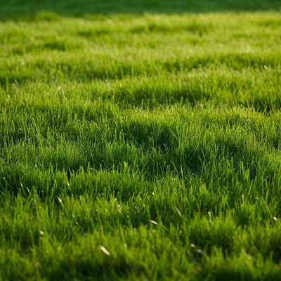 Lush green grass field