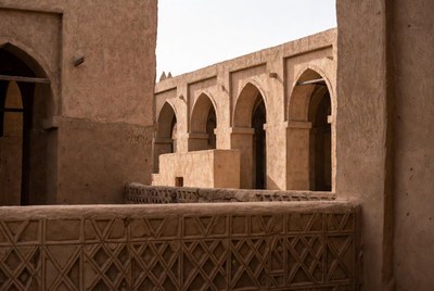 Traditional Arched Mudbrick Courtyard