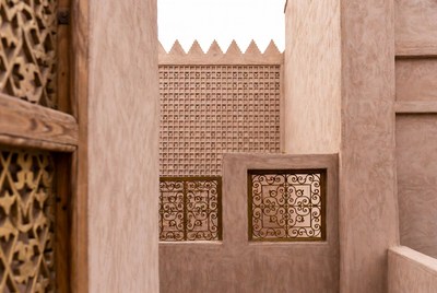 Traditional Arabic Mudbrick Walls and Doors