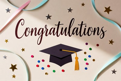 Congratulations Graduation Card Illustration
