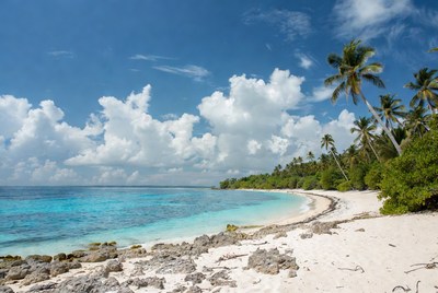 Tropical beach with turquoise water