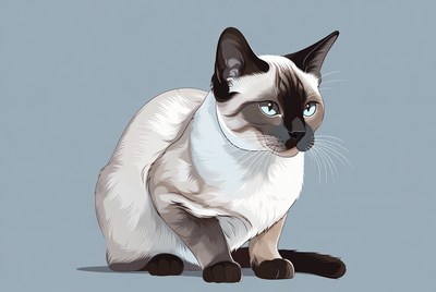 Siamese Cat Illustration