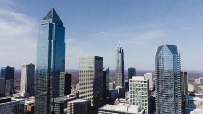 Modern Skyscrapers in City Skyline