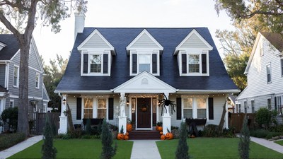 Halloween Decorated Suburban House