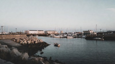 Boats in marina harbor