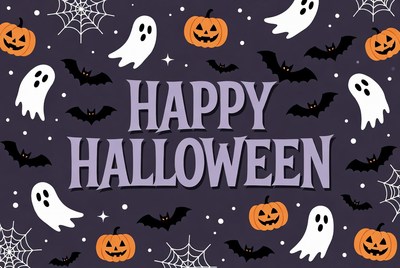 Happy Halloween Clipart Illustration